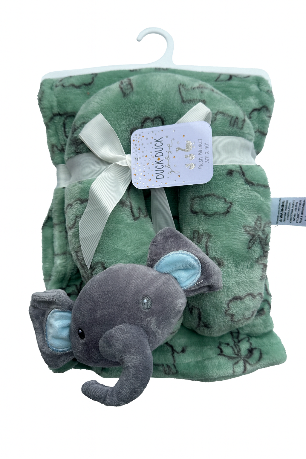 Kid's Plush Blanket with U Pillow