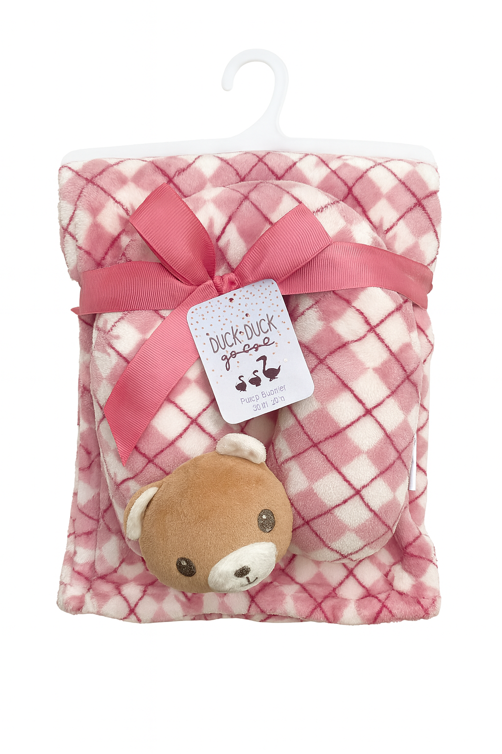 Kid's Plush Blanket with U Pillow