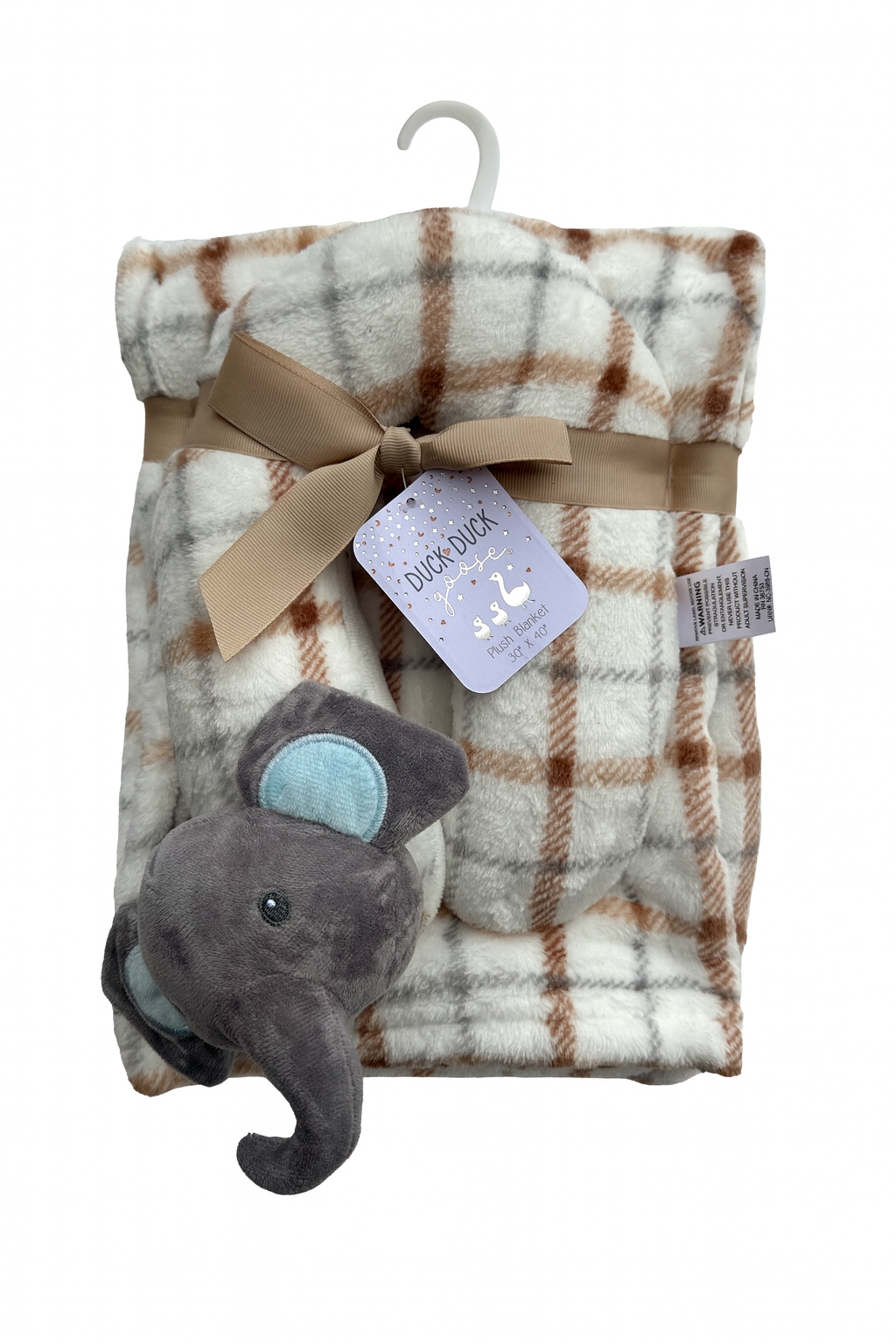 Kid's Plush Blanket with U Pillow