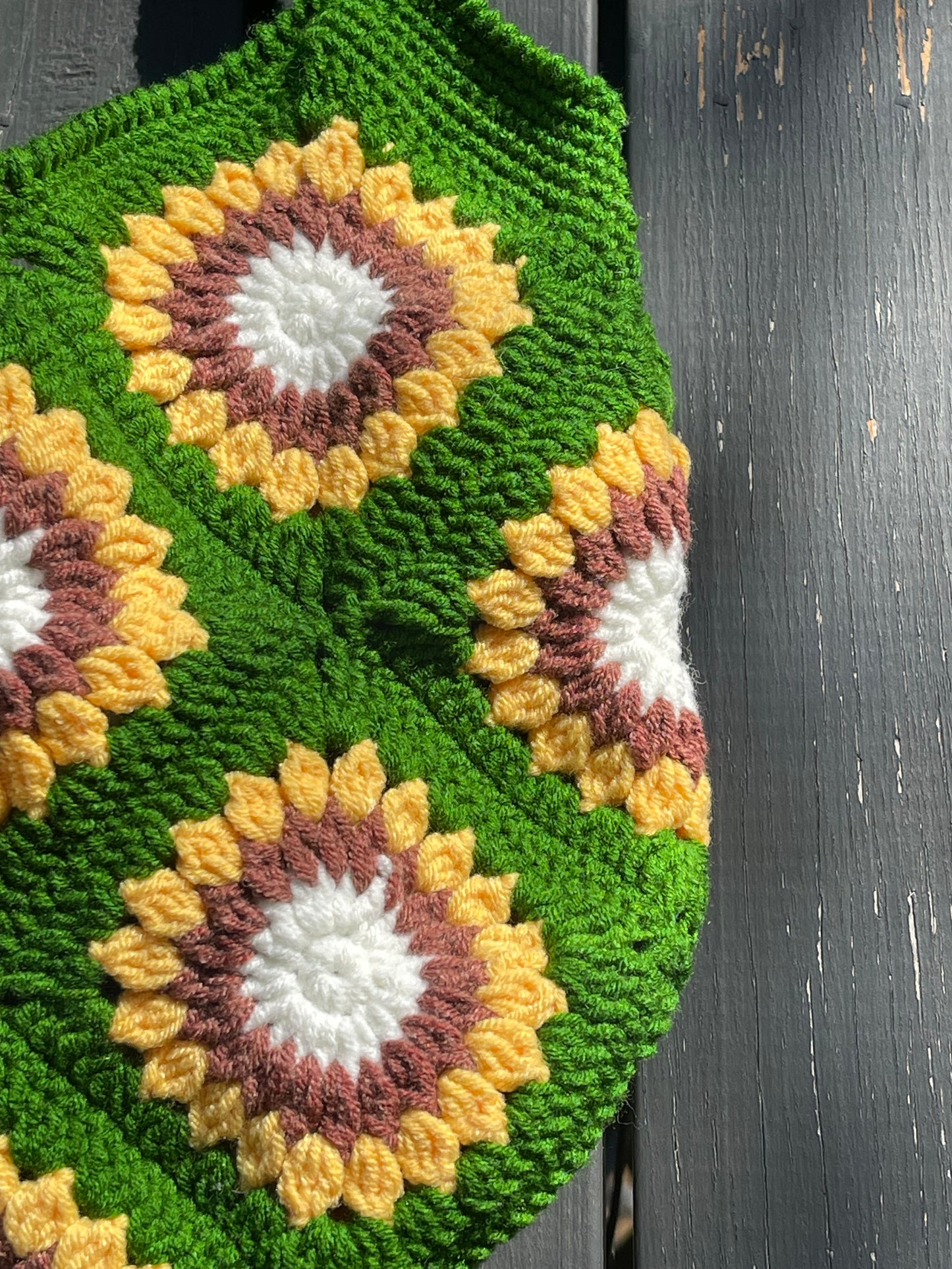 Sunflower Crochet Bag