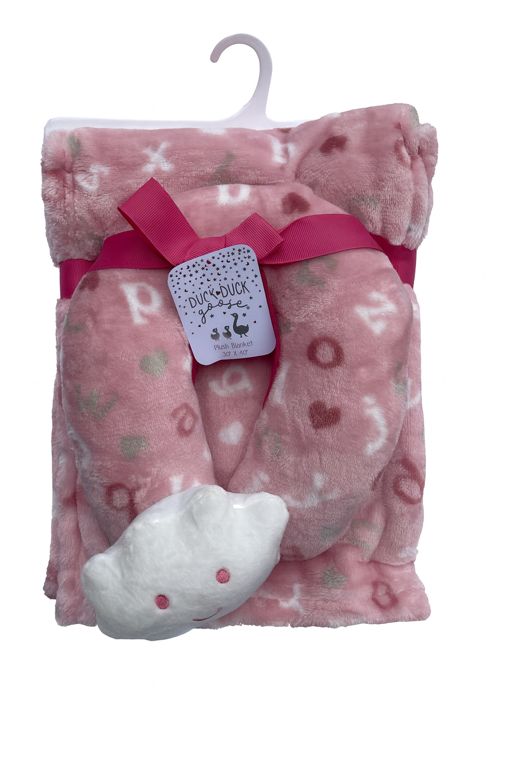 Kid's Plush Blanket with U Pillow