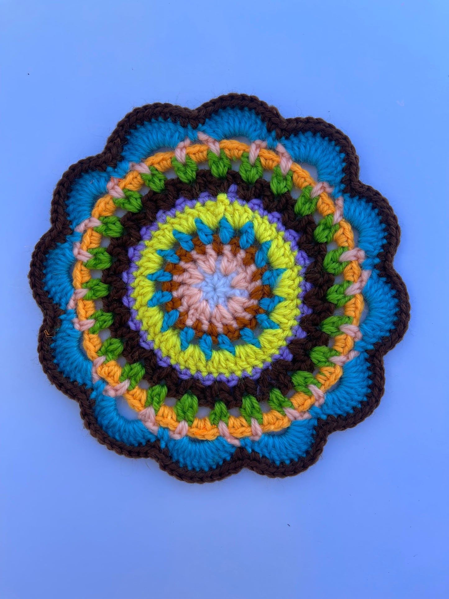 Colorful Crochet Coaster