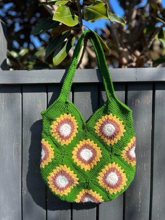 Sunflower Crochet Bag