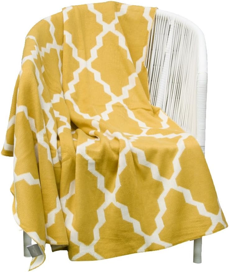 Geometric Knit Throw