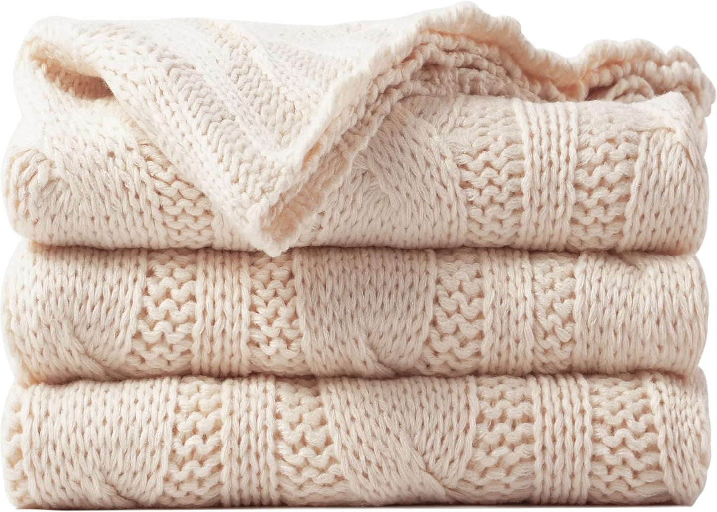 Classic Cable Knit Throw