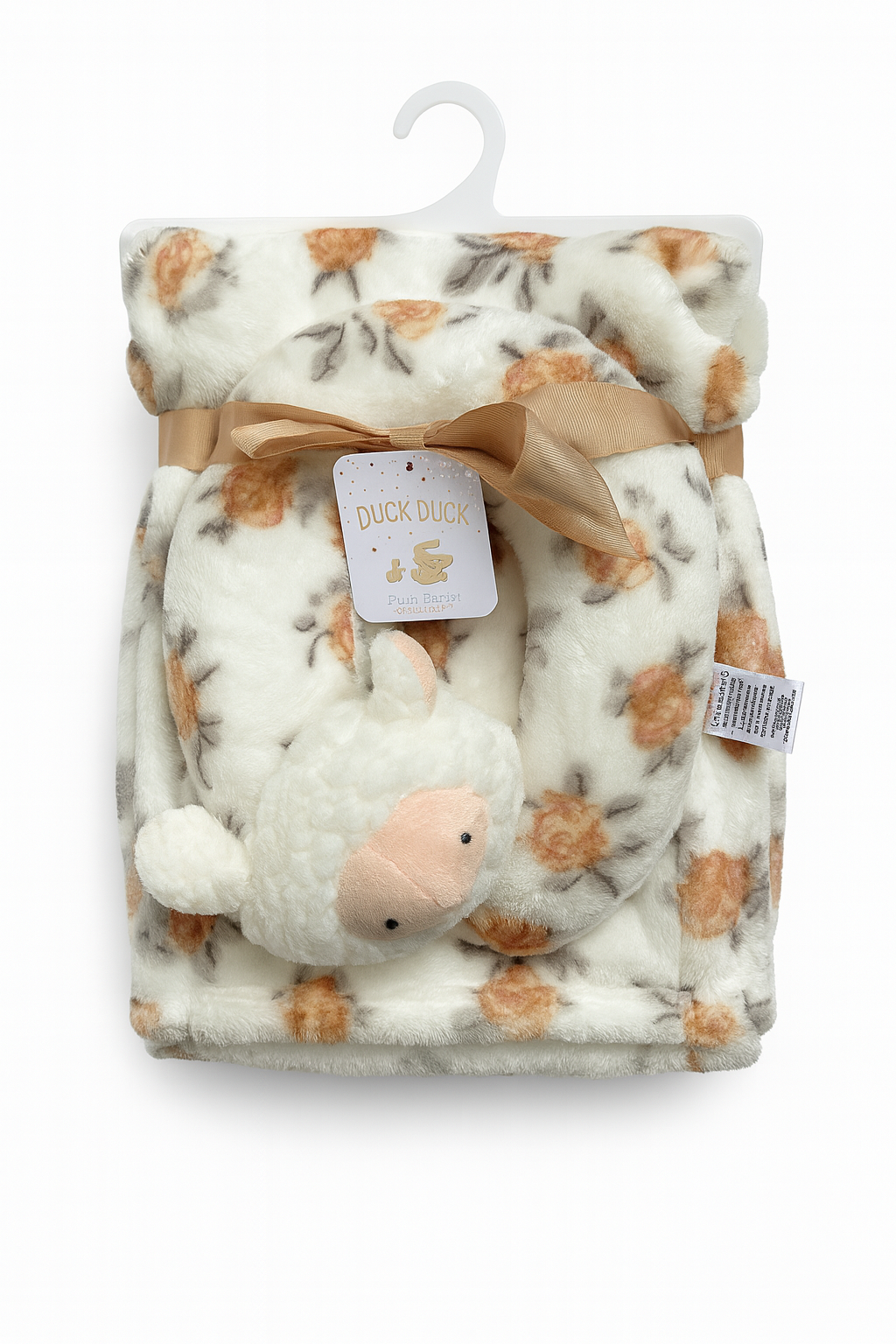 Kid's Plush Blanket with U Pillow